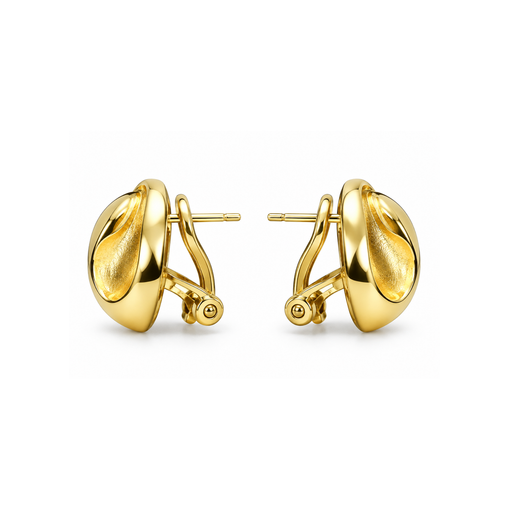10K Yellow Gold Zirconia Earrings – 2.0 DWT