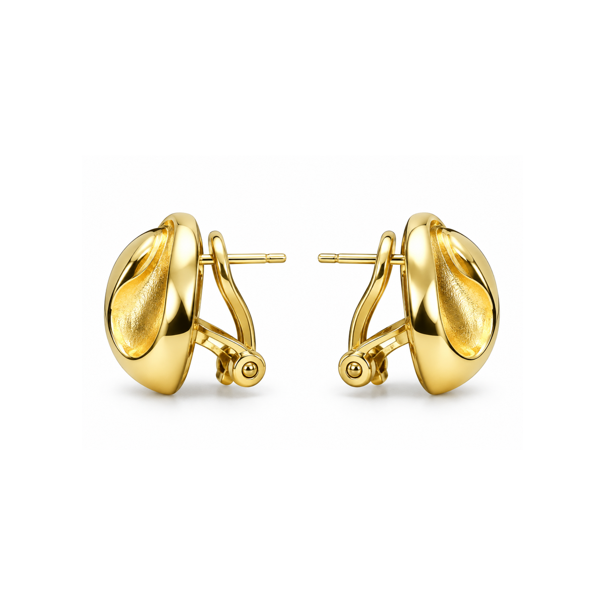 10K Yellow Gold Zirconia Earrings – 2.0 DWT