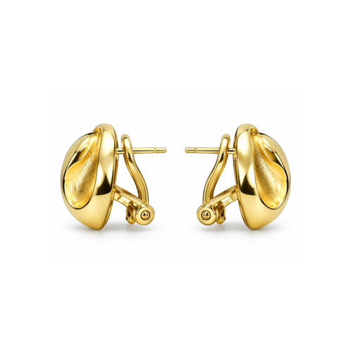 10K Yellow Gold Zirconia Earrings – 2.0 DWT