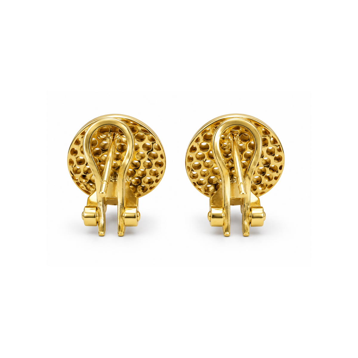 10K Yellow Gold Zirconia Earrings – 2.0 DWT