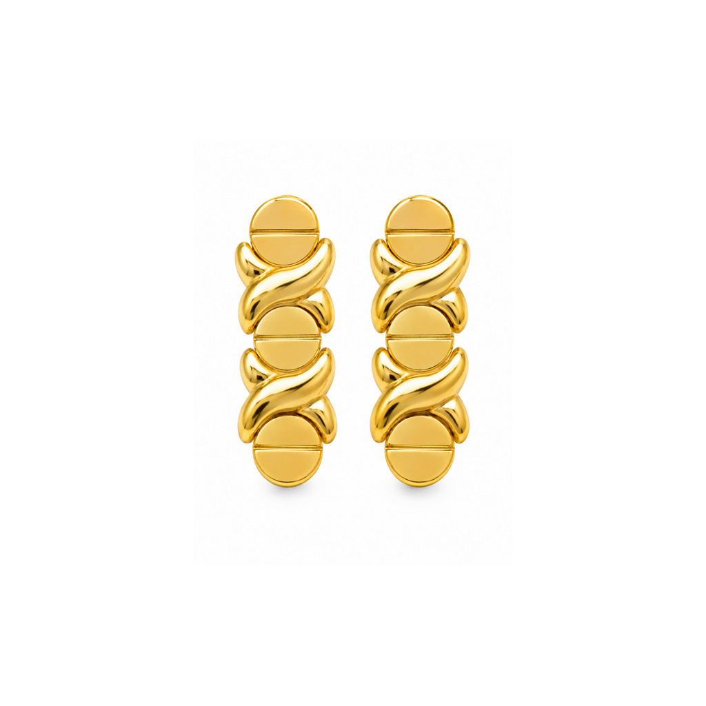 14K Yellow Gold Drop Earrings