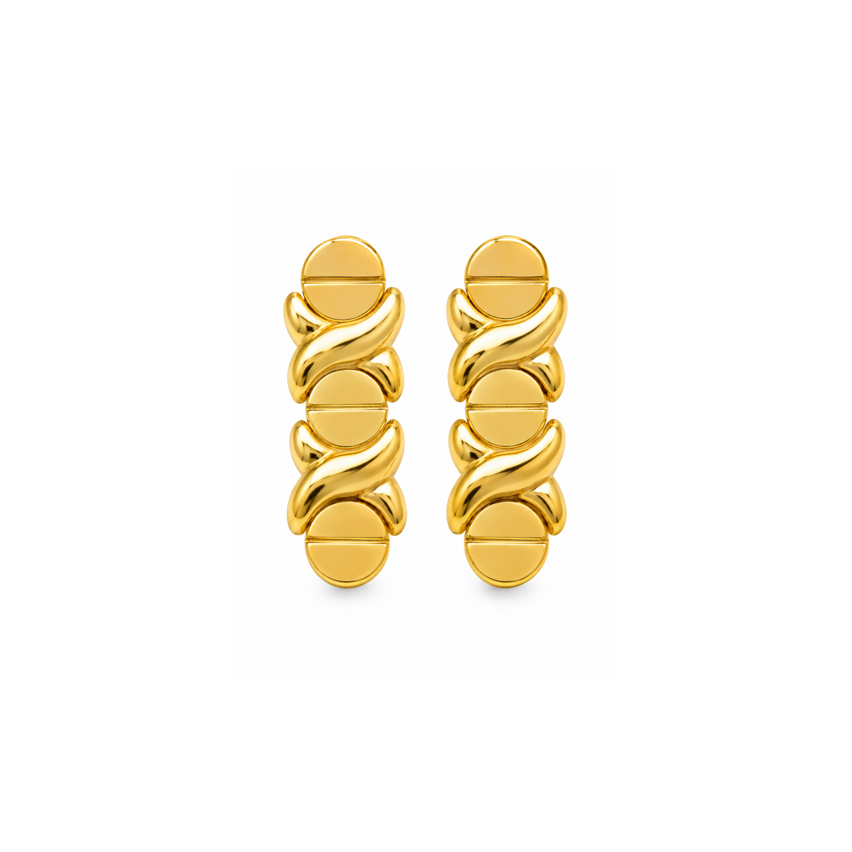 14K Yellow Gold Drop Earrings
