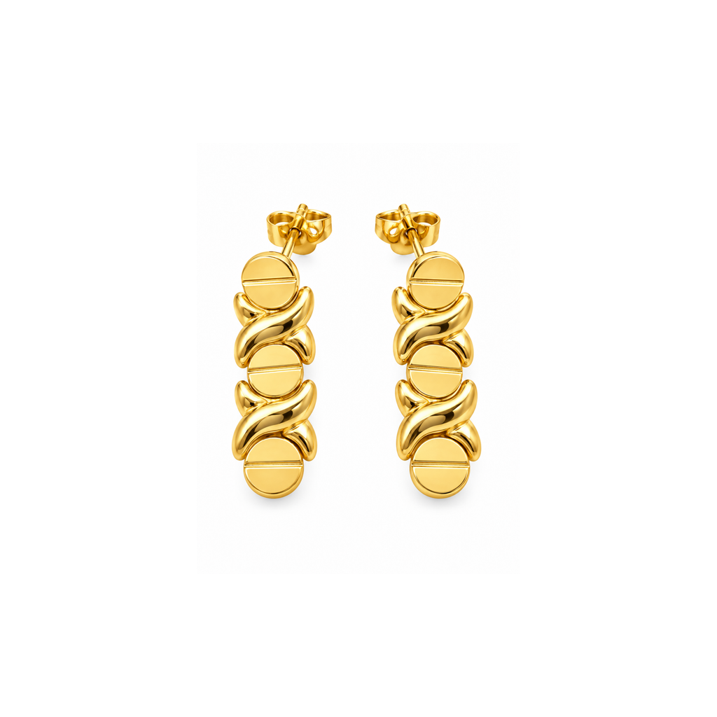 14K Yellow Gold Drop Earrings