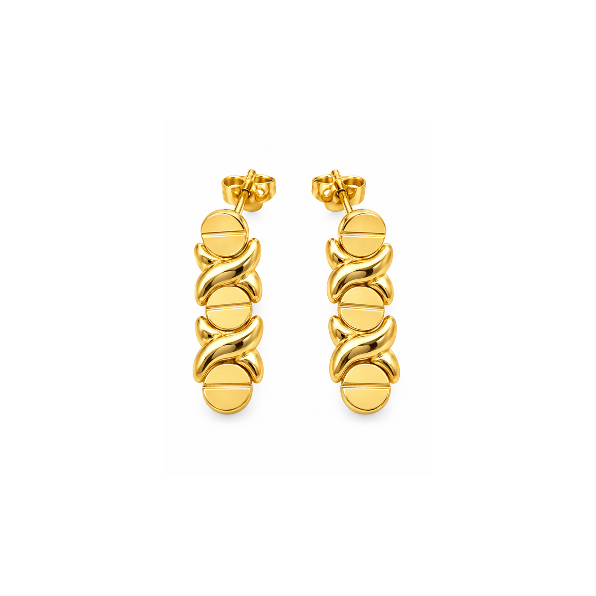 14K Yellow Gold Drop Earrings