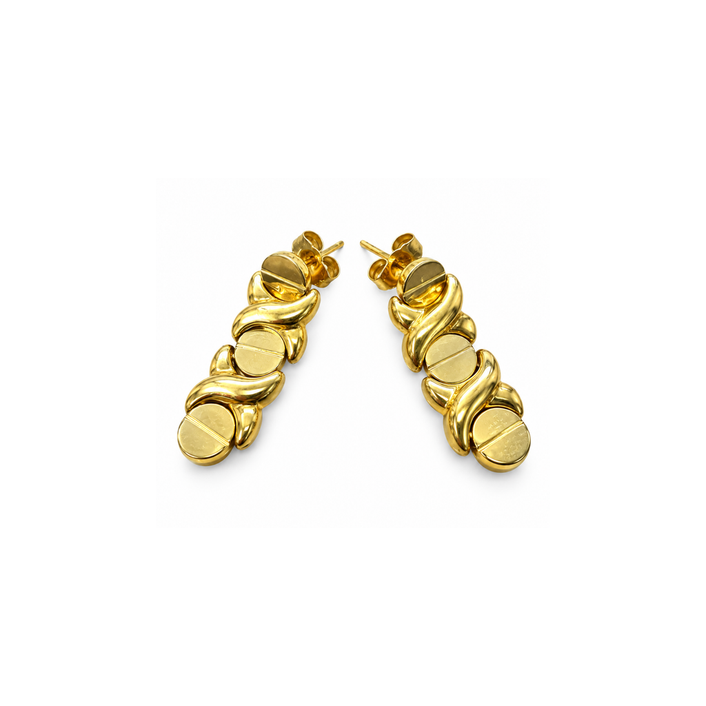 14K Yellow Gold Drop Earrings