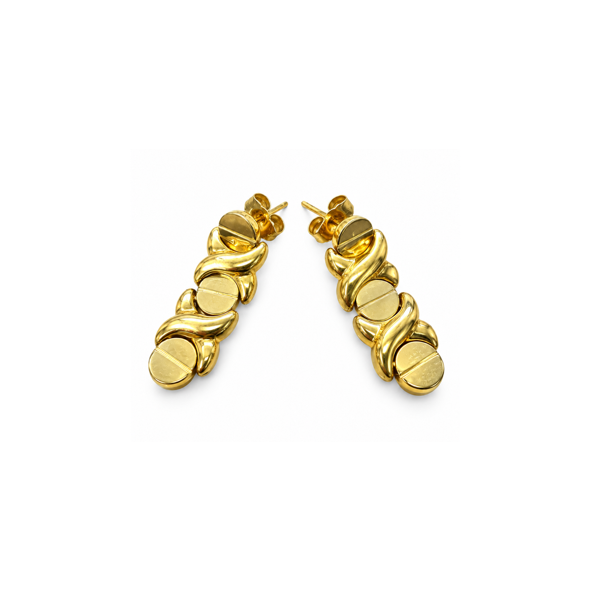 14K Yellow Gold Drop Earrings