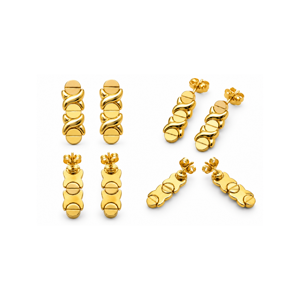 14K Yellow Gold Drop Earrings