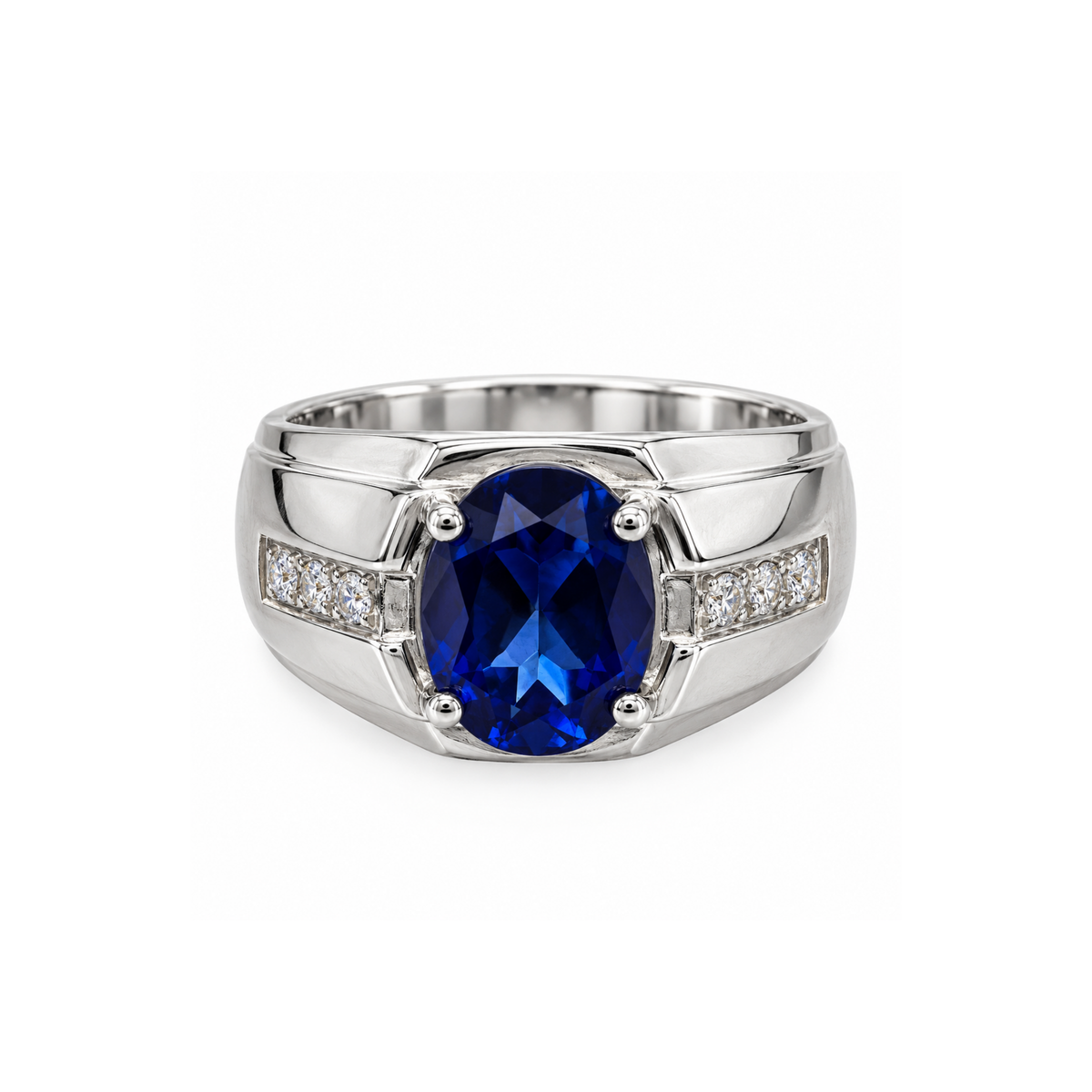 18K Two-Tone Gold Diamond Men’s Ring
