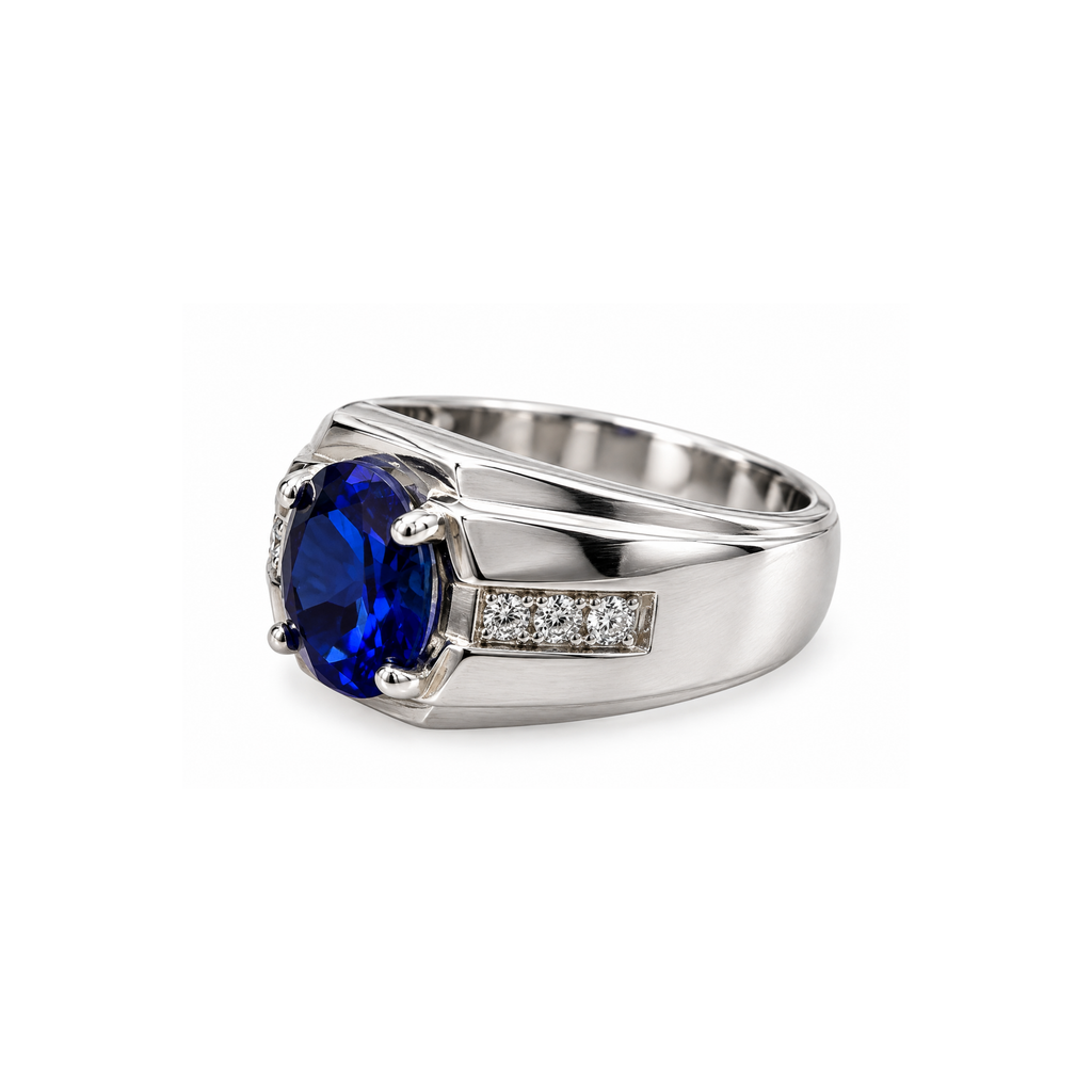 18K Two-Tone Gold Diamond Men’s Ring