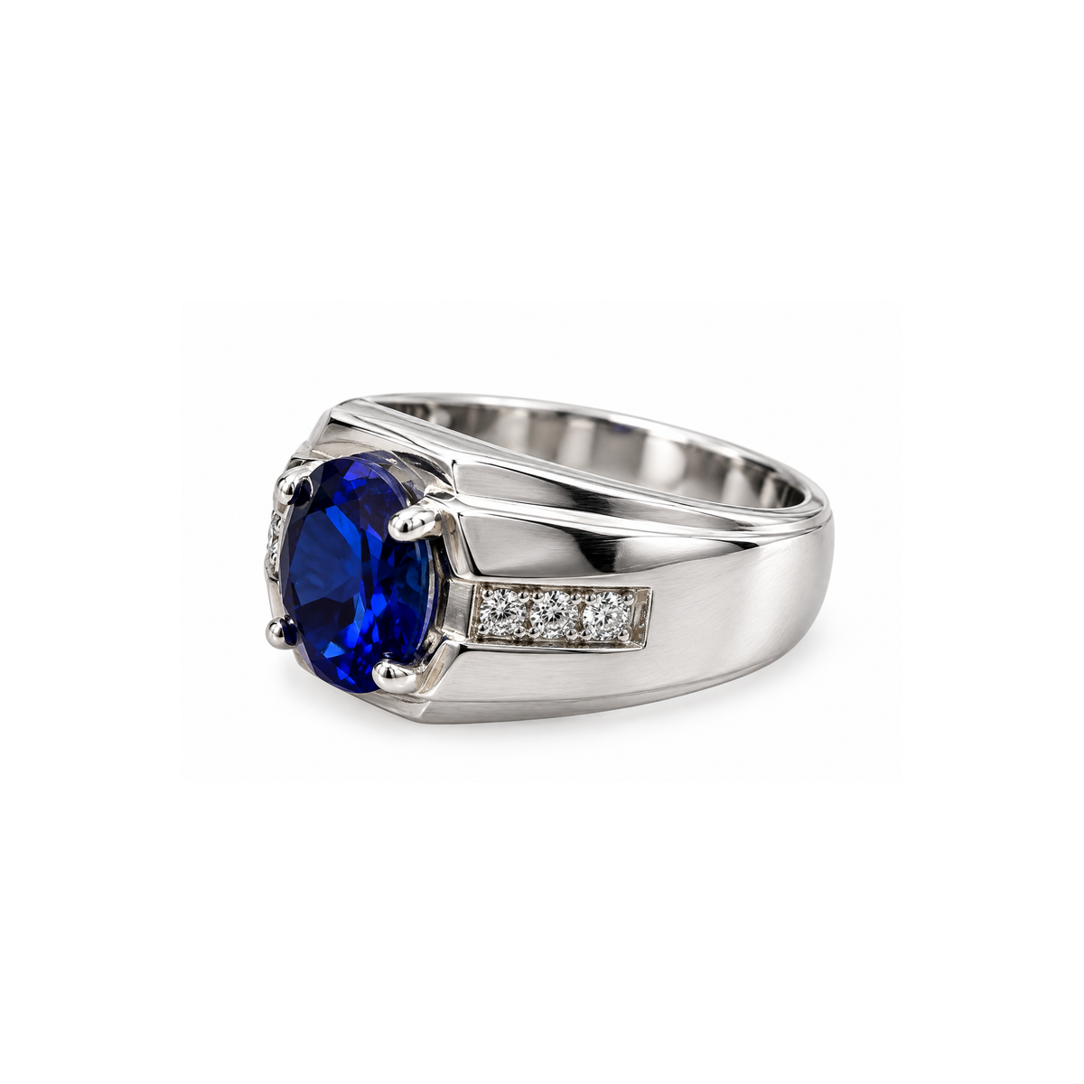 18K Two-Tone Gold Diamond Men’s Ring