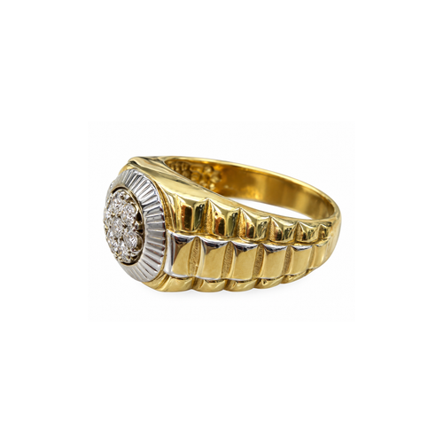 14K Gold Men’s Ring with Cubic Zirconia