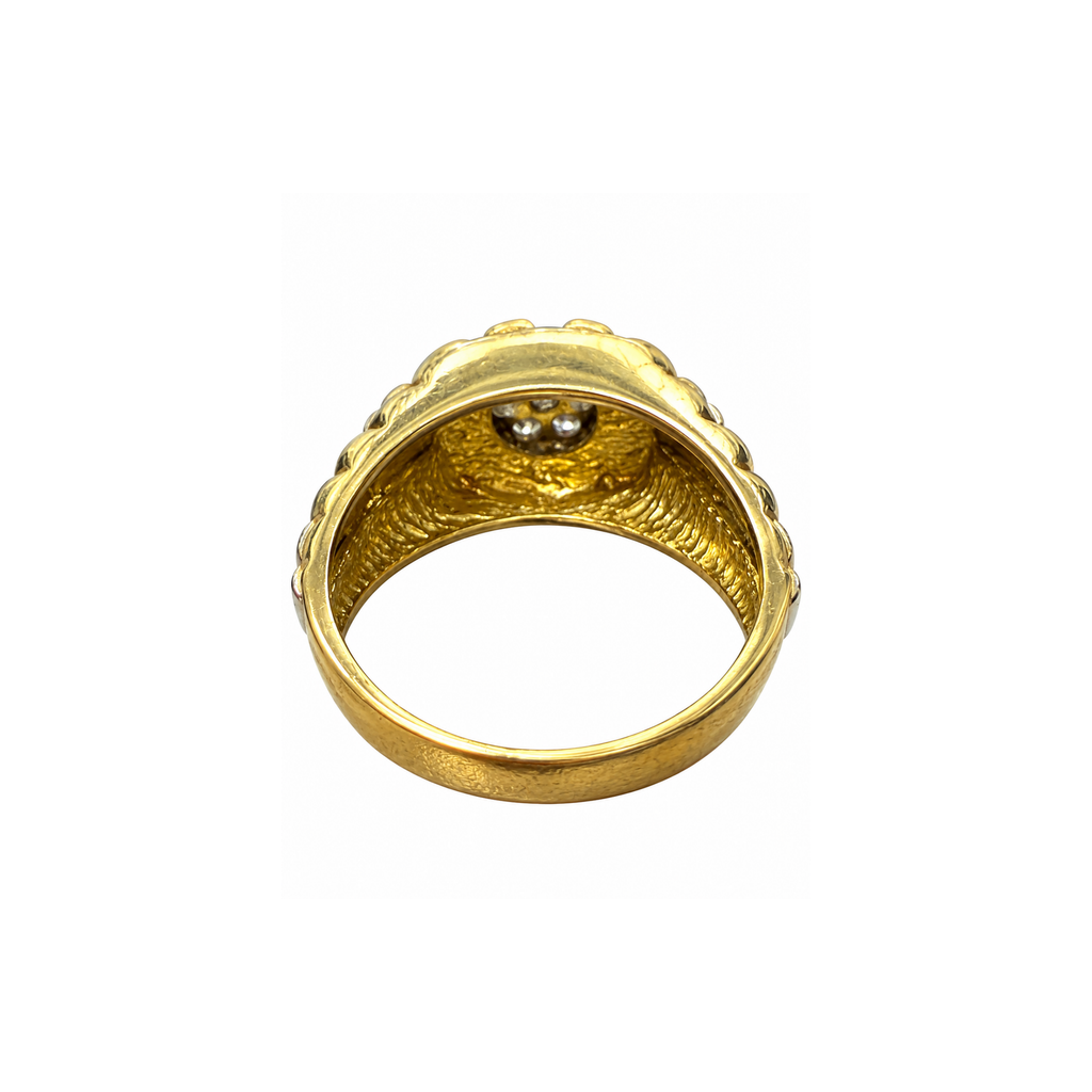 14K Gold Men’s Ring with Cubic Zirconia