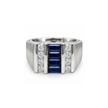 10K Yellow Gold Zirconia Men’s Ring