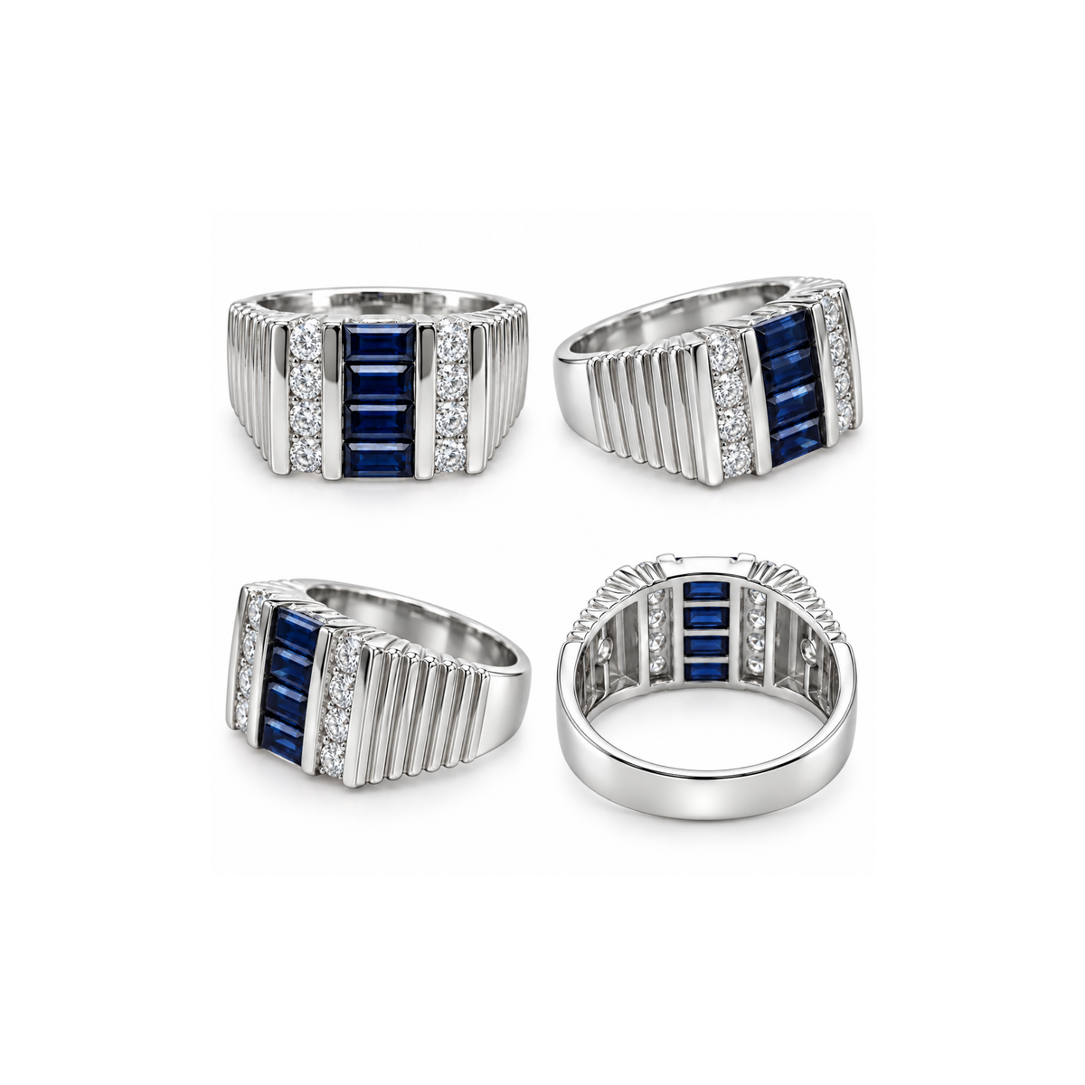 10K Yellow Gold Zirconia Men’s Ring