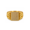10K Yellow Gold Zirconia Ring