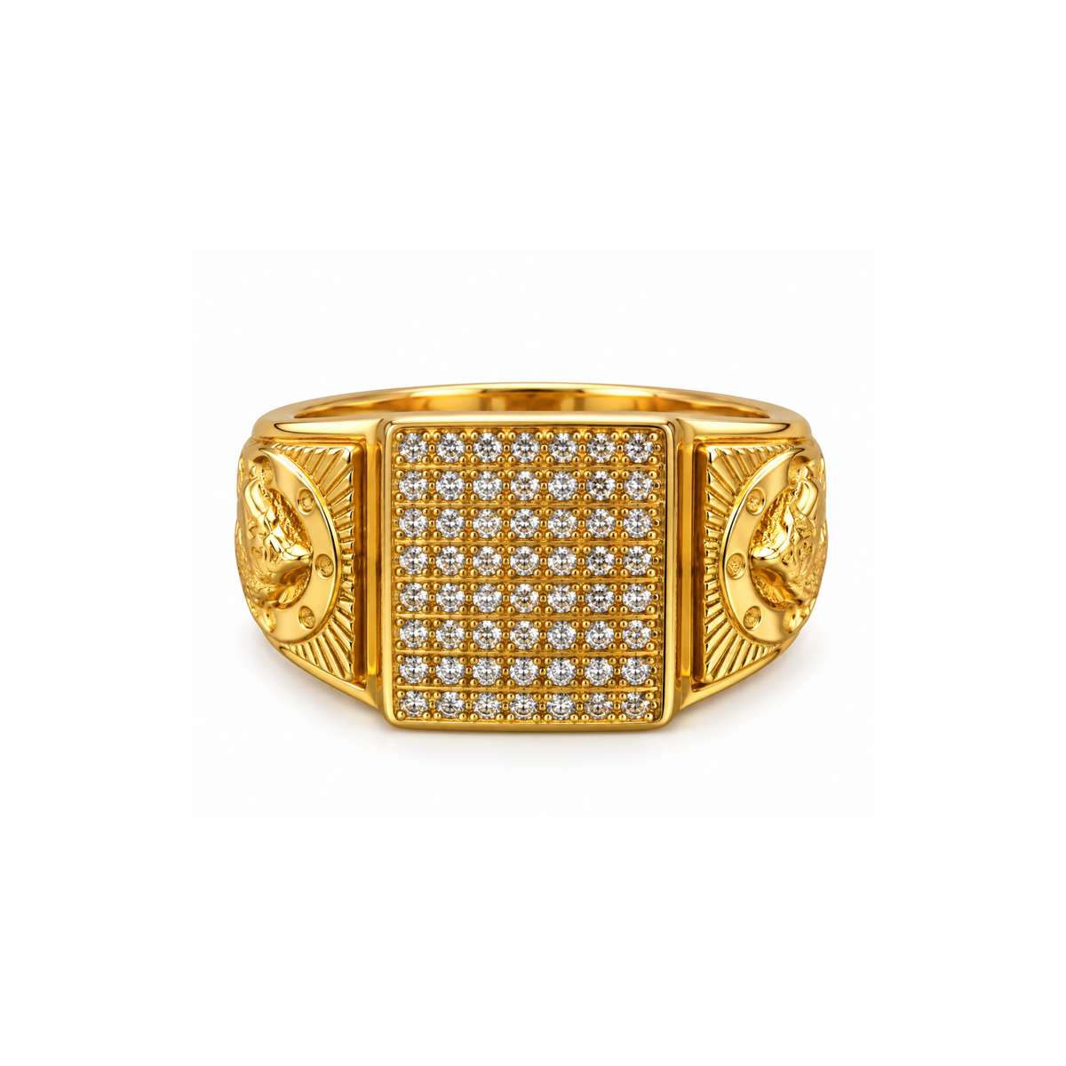 10K Yellow Gold Zirconia Ring