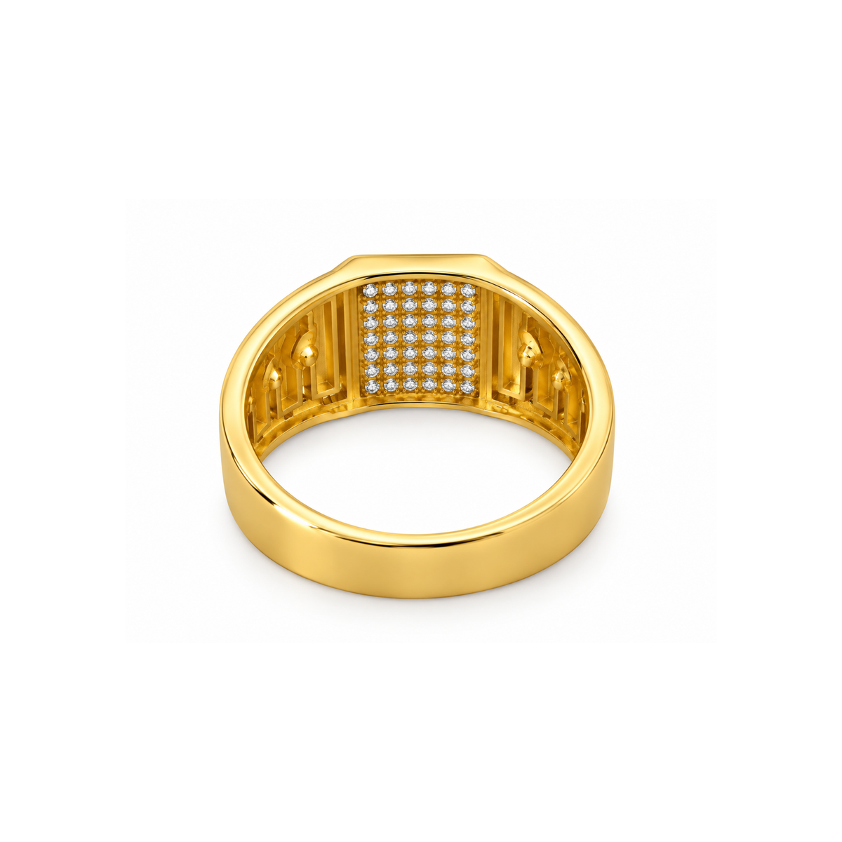 10K Yellow Gold Zirconia Ring