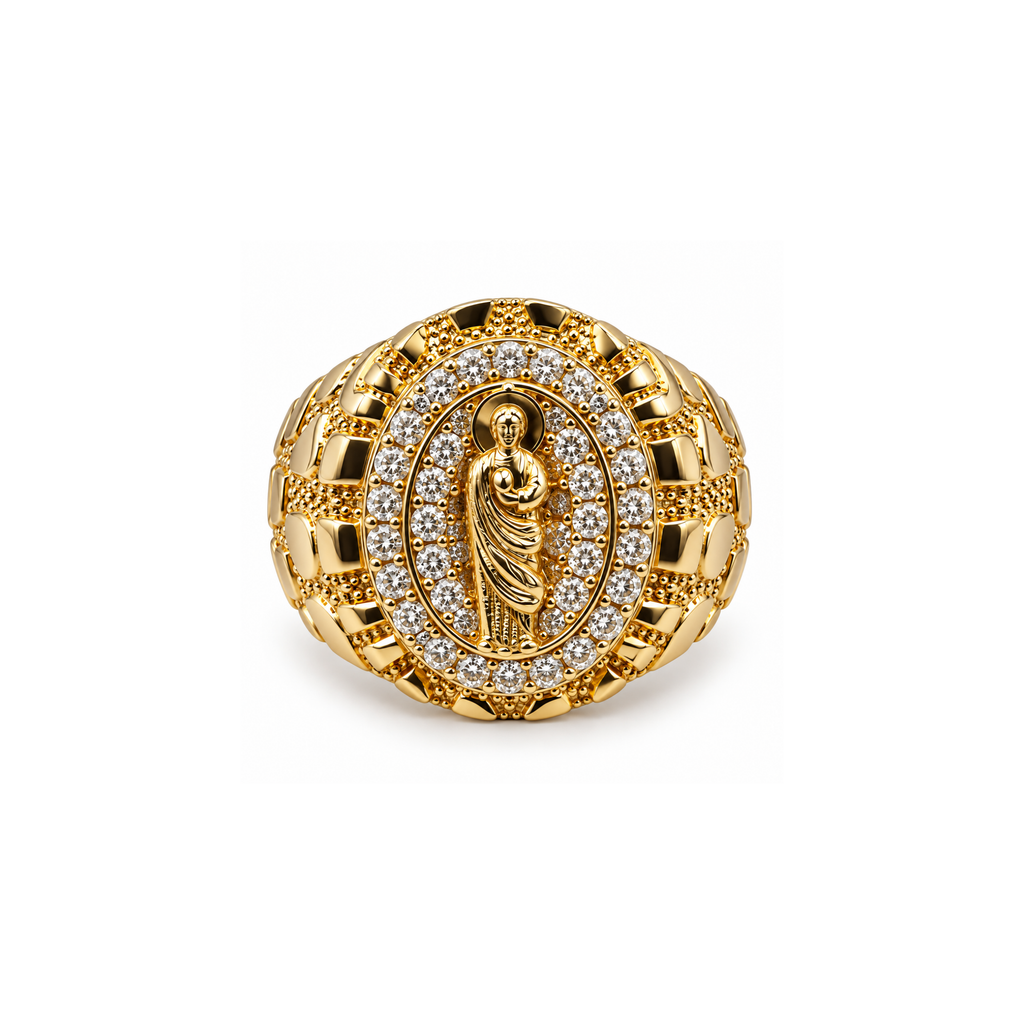 14K Two-Tone Gold Diamond Men’s Ring – 0.36 CT – Size 10.5