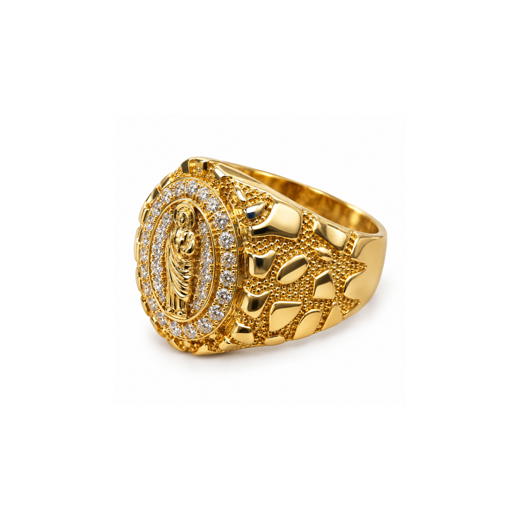 14K Two-Tone Gold Diamond Men’s Ring – 0.36 CT – Size 10.5