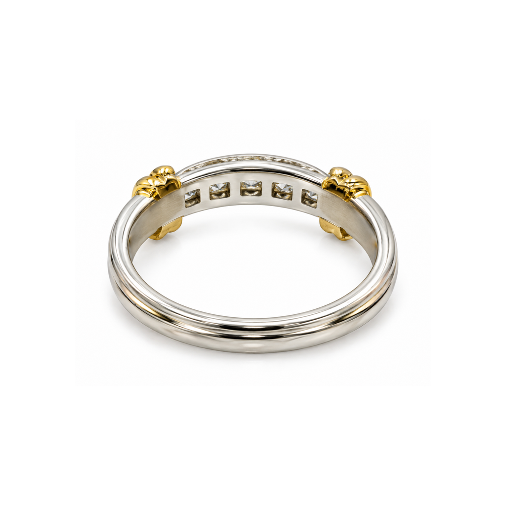 18K Yellow Gold Band Ring – Size 8.5