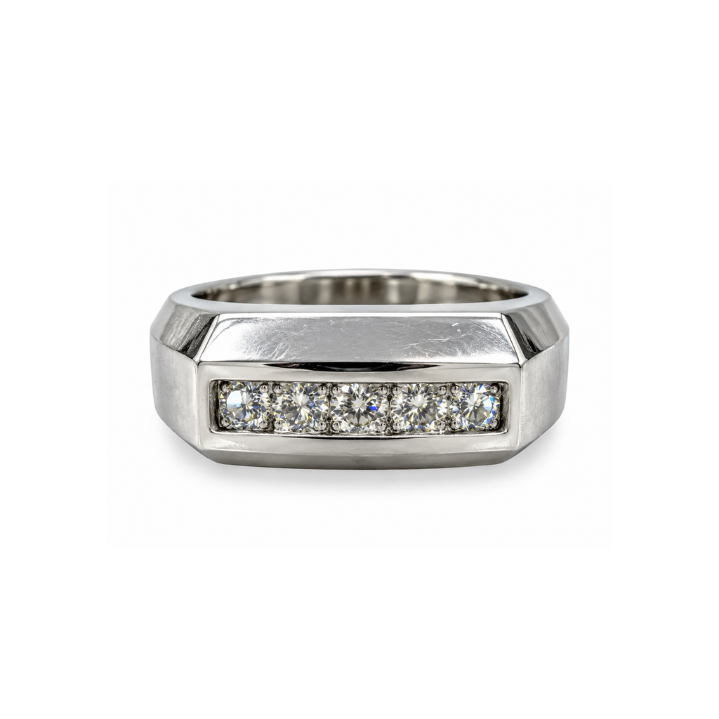 Platinum Ring – 8.8 DWT / 13.69 Grams – Size 8 3/4