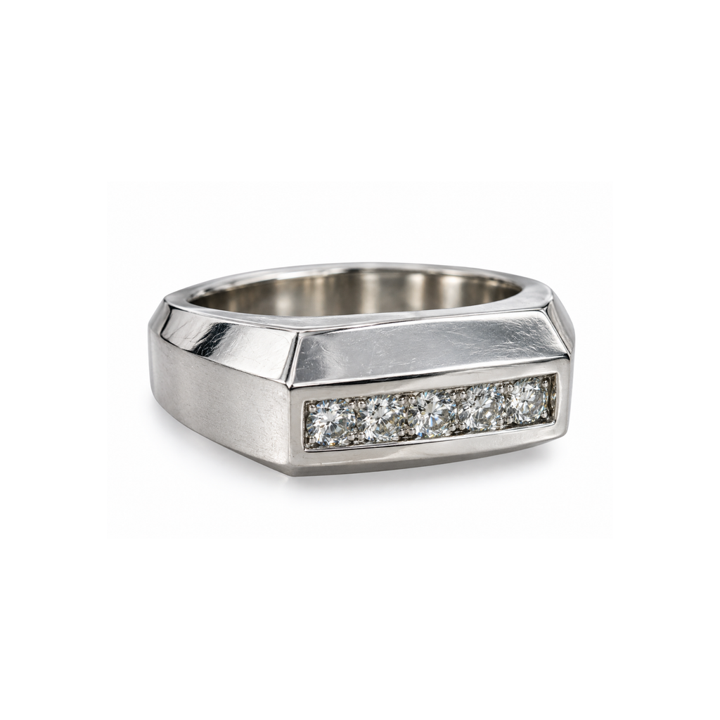 Platinum Ring – 8.8 DWT / 13.69 Grams – Size 8 3/4