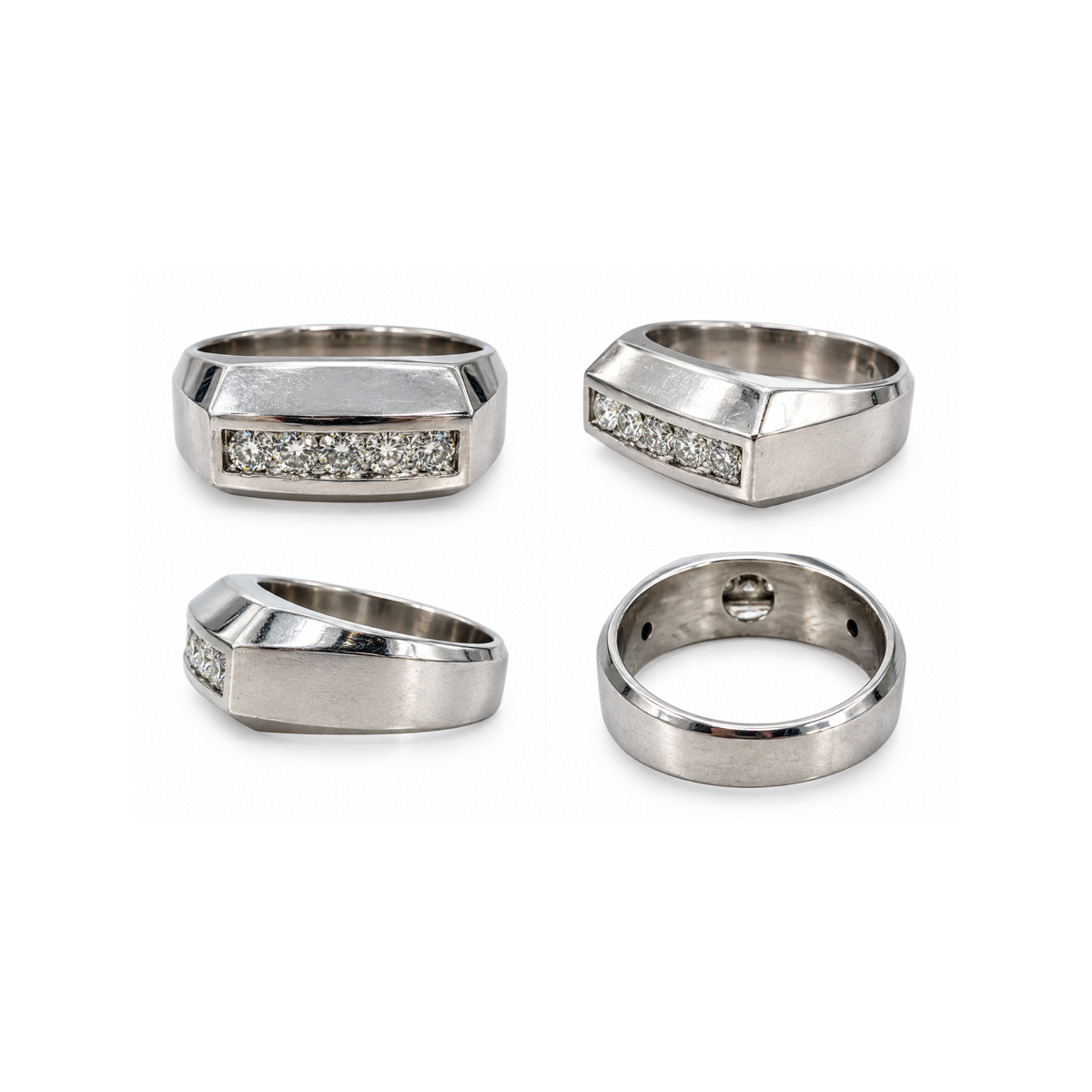 Platinum Ring – 8.8 DWT / 13.69 Grams – Size 8 3/4