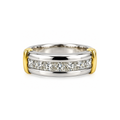 14K Two-Tone Gold Ring – White & Yellow Gold