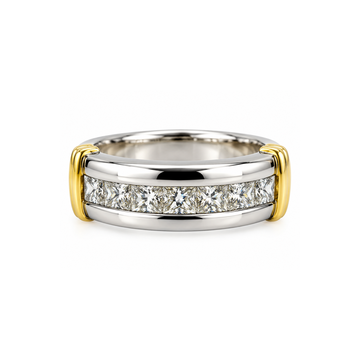 14K Two-Tone Gold Ring – White & Yellow Gold