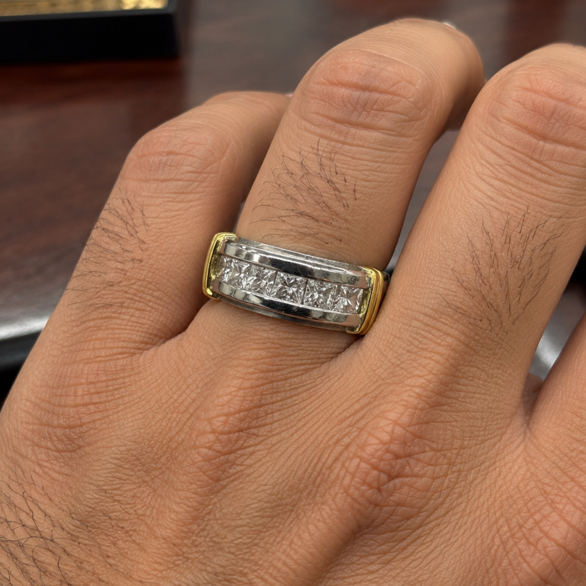 14K Two-Tone Gold Ring – White & Yellow Gold