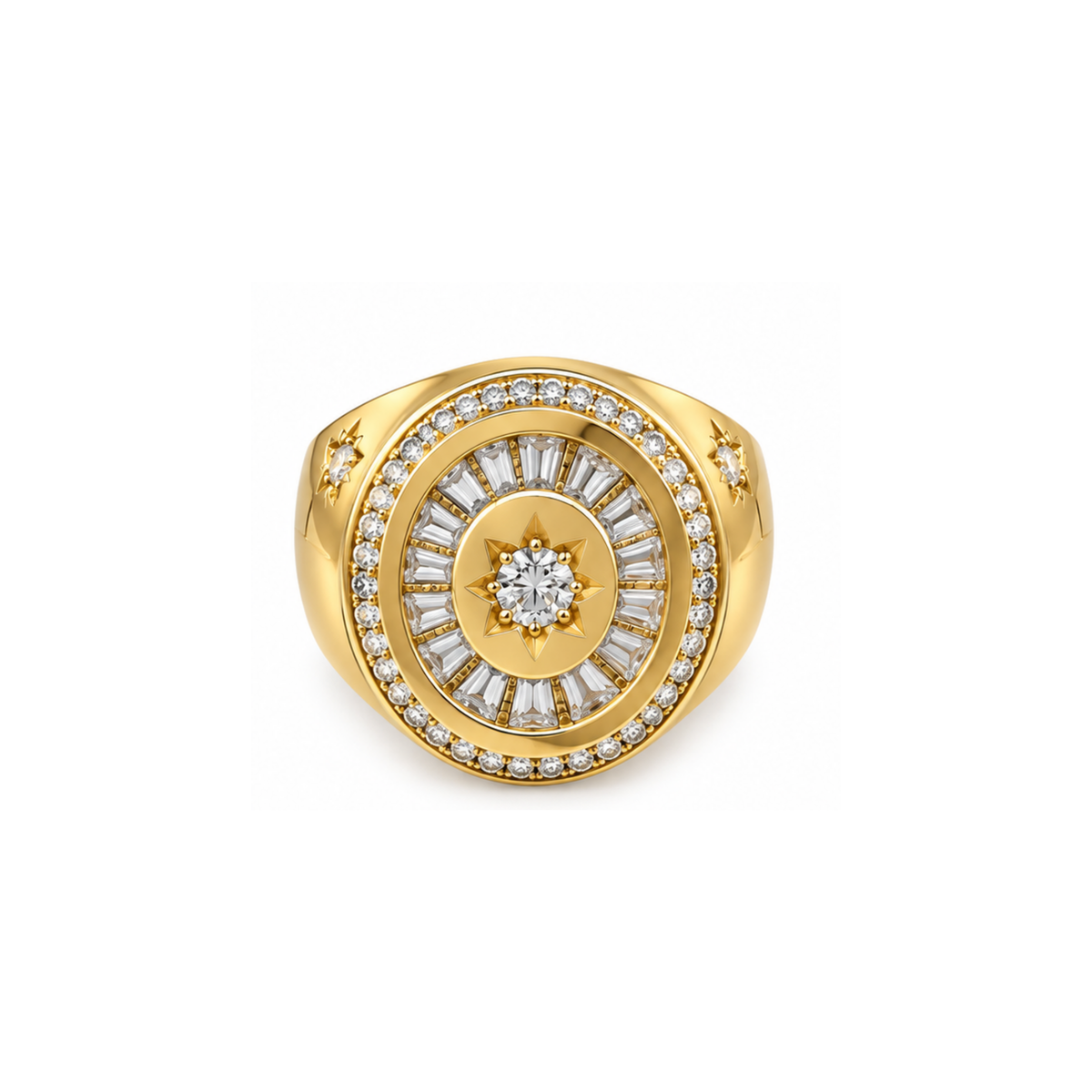 18K Yellow Gold Men’s Ring – Size 6 1/2 – 6.53g / 4.30 DWT