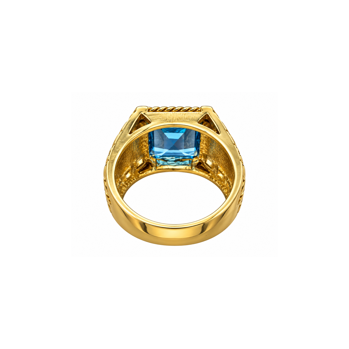 14K Yellow Gold Zirconia Ring – Size 11