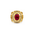 14K Yellow Gold Statement Ring – Size 12