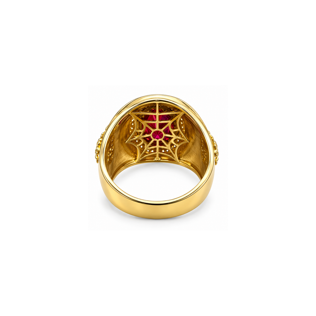 14K Yellow Gold Statement Ring – Size 12