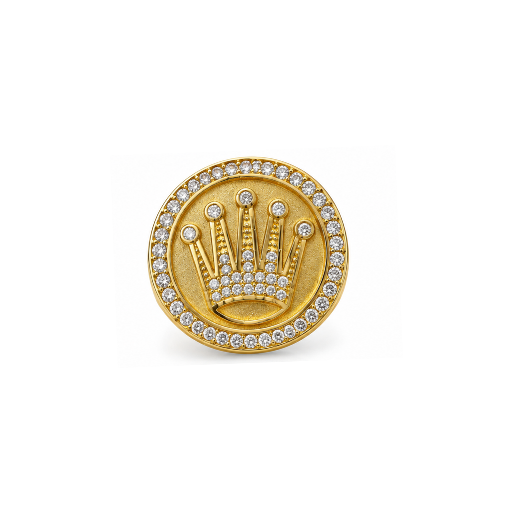 14K Gold Crown Ring