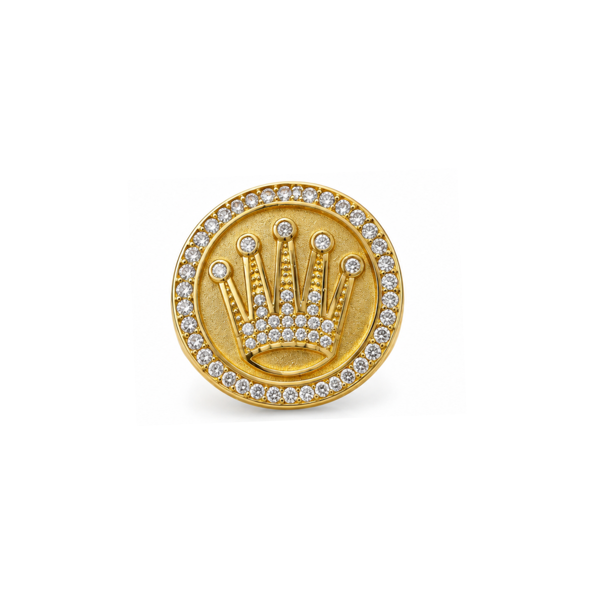 14K Gold Crown Ring