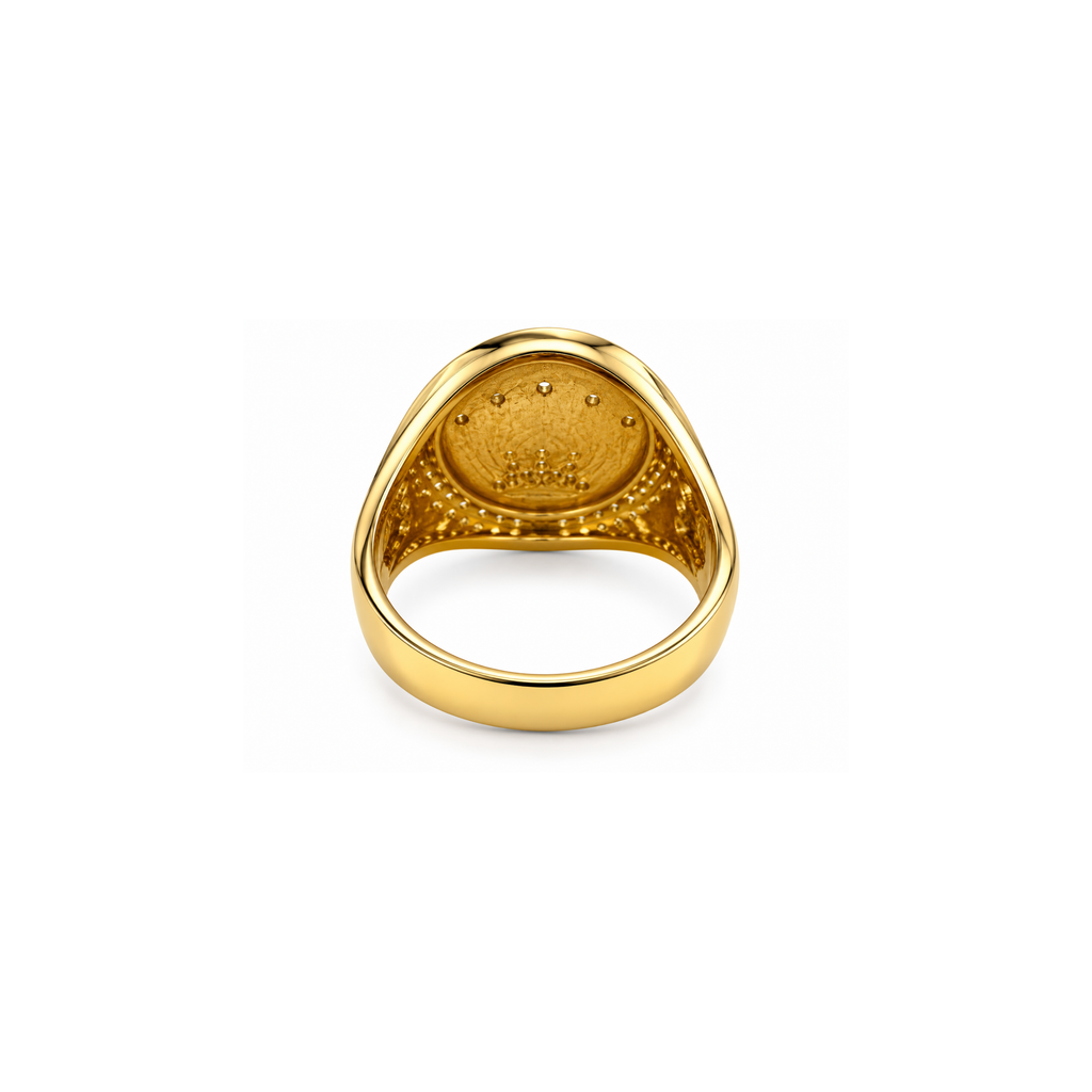 14K Gold Crown Ring
