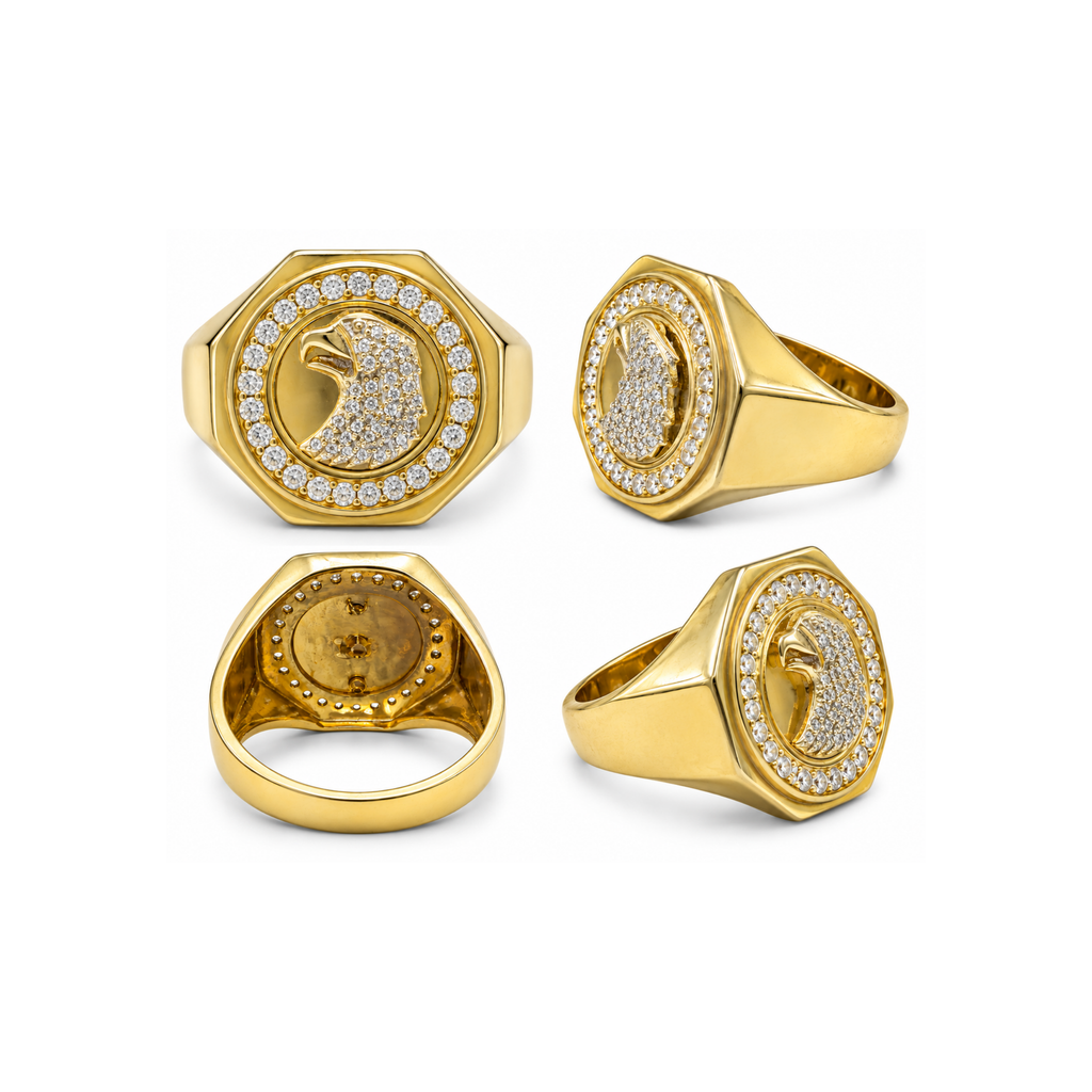 10K Yellow Gold Cubic Zirconia Ring – Size 10