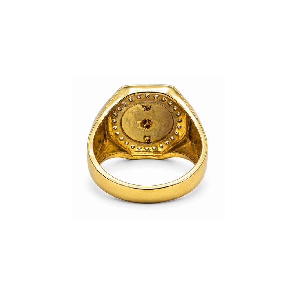 10K Yellow Gold Cubic Zirconia Ring – Size 10