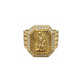 14K Yellow Gold Zirconia Men’s Ring
