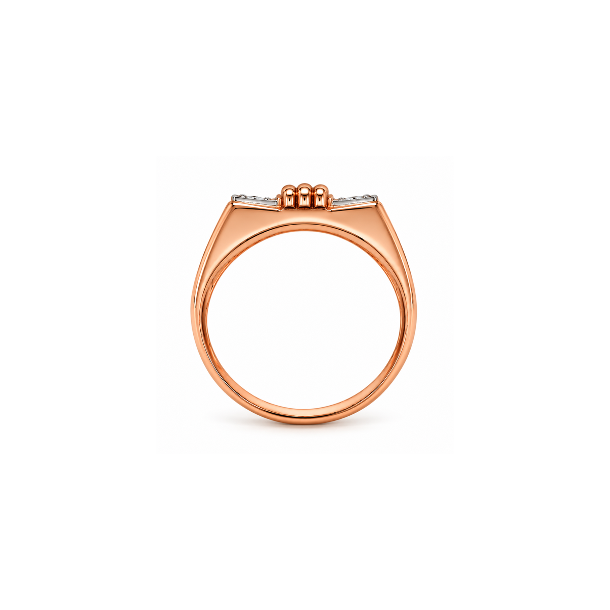 14K Rose Gold Diamond Ring – Size 6.5