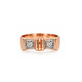 14K Rose Gold Diamond Ring – Size 6.5