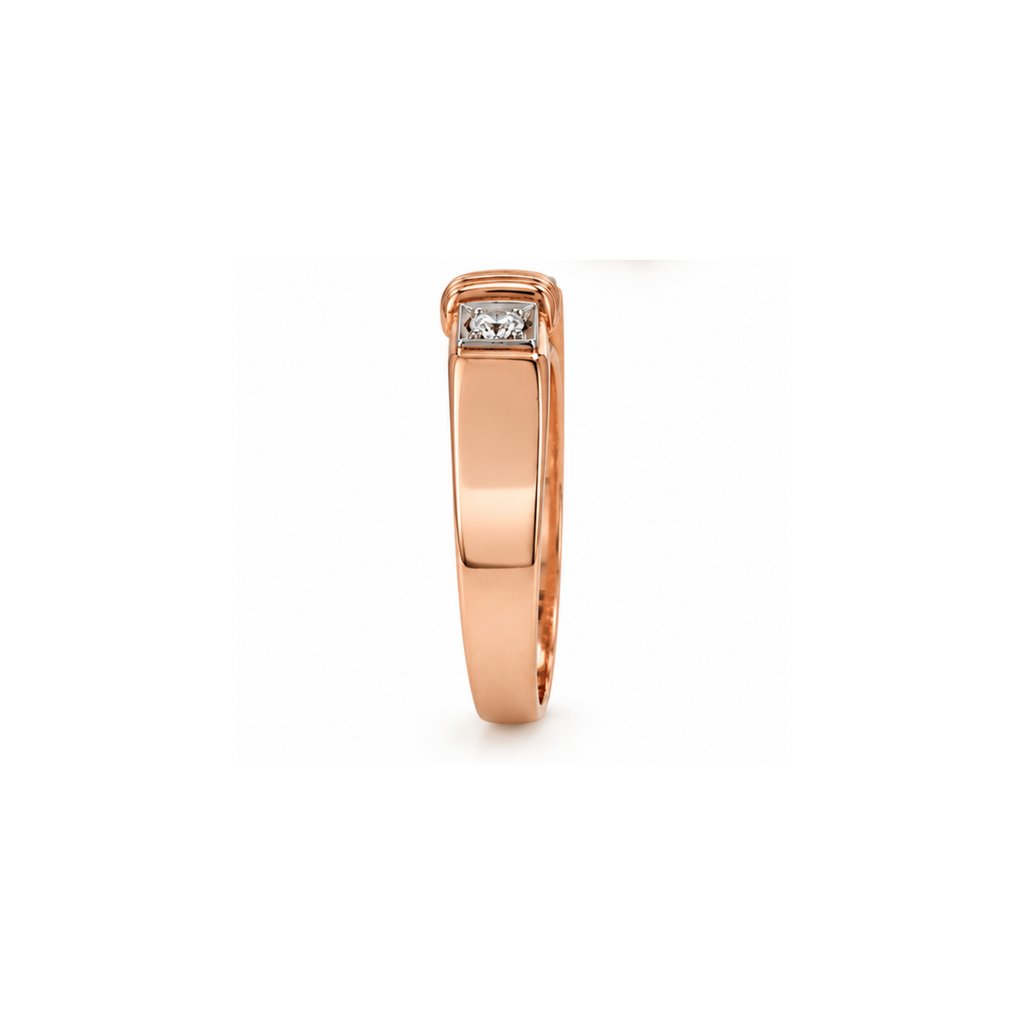 14K Rose Gold Diamond Ring – Size 6.5