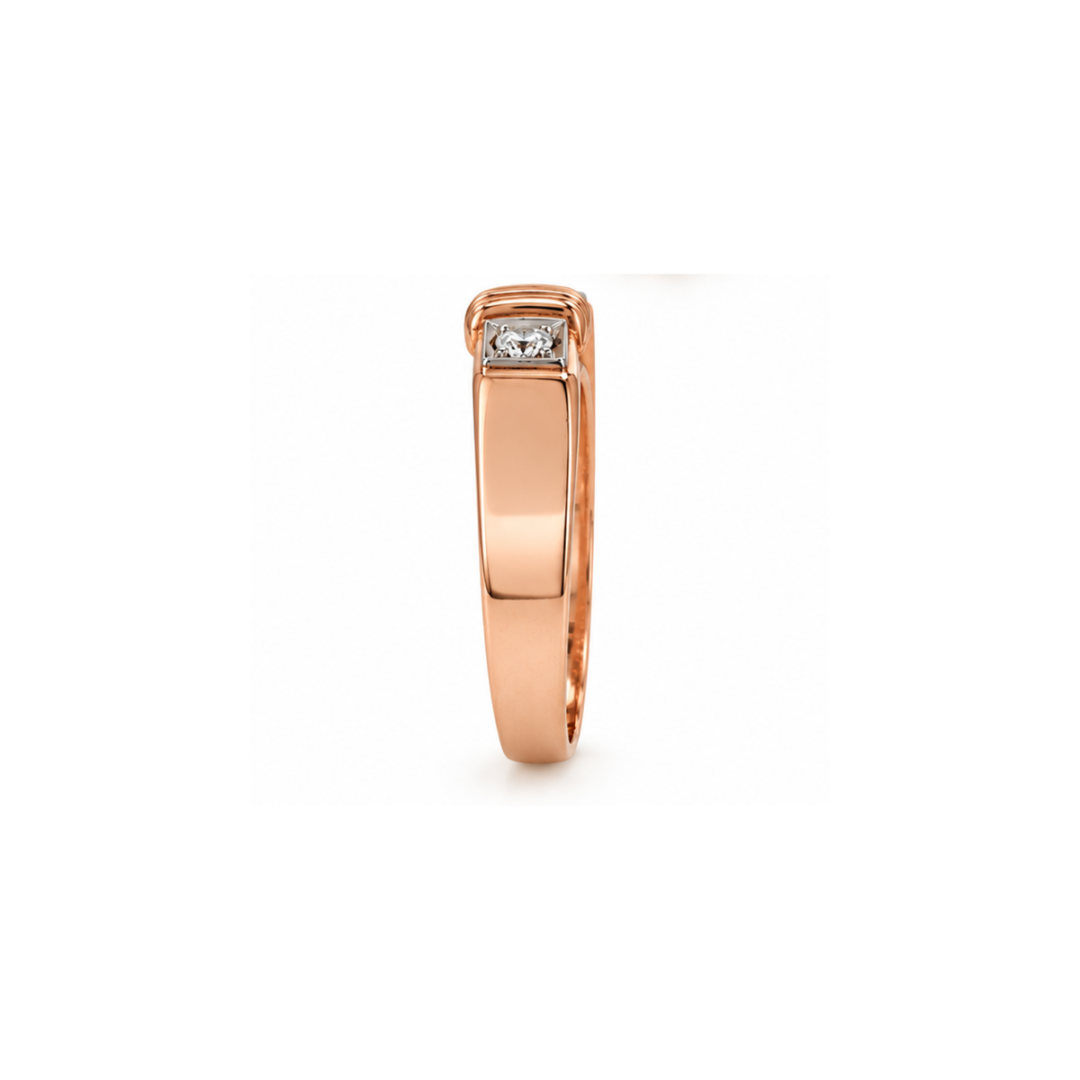 14K Rose Gold Diamond Ring – Size 6.5