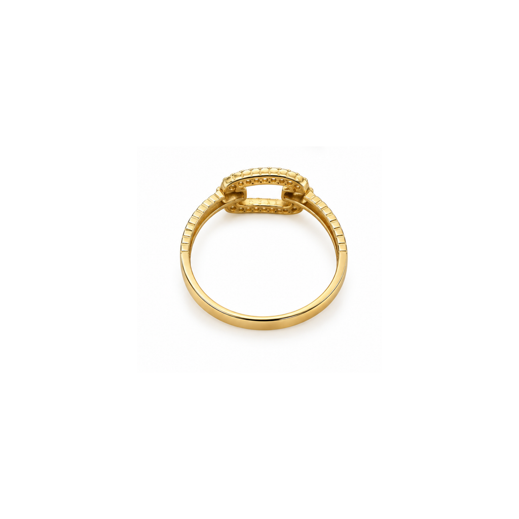 14K Gold Zirconia Ring – Size 8