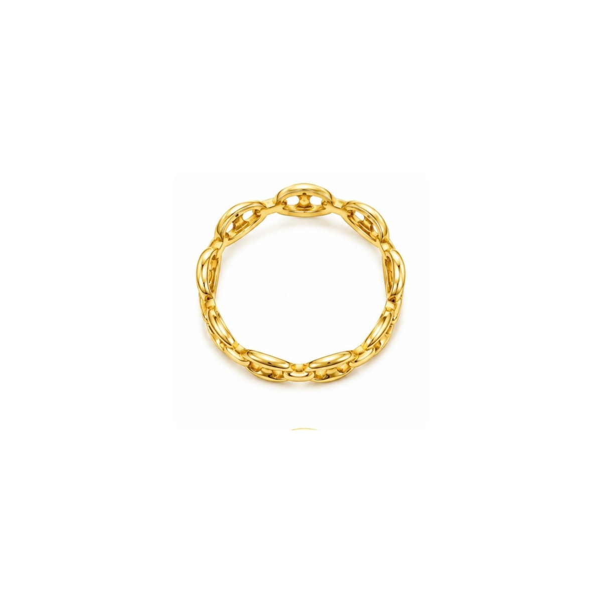 14K Yellow Gold Link Ring