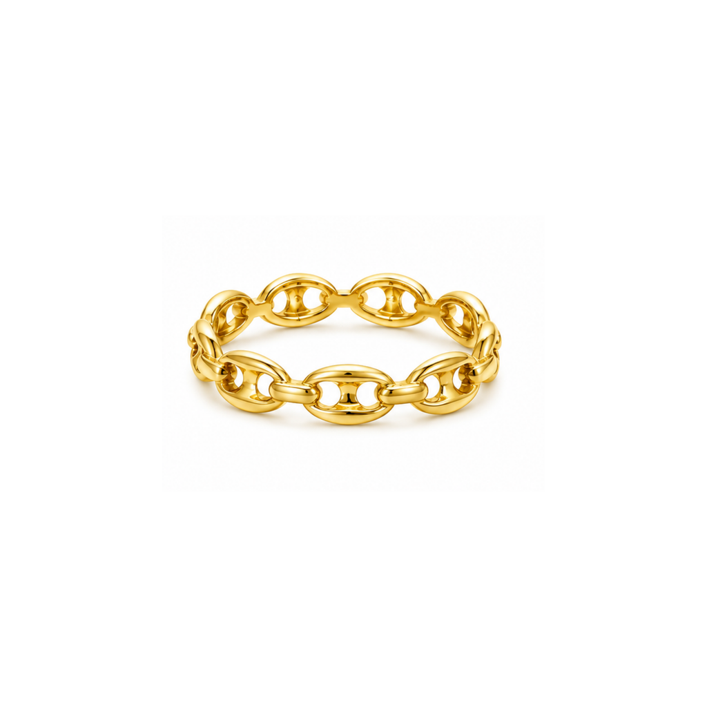 14K Yellow Gold Link Ring