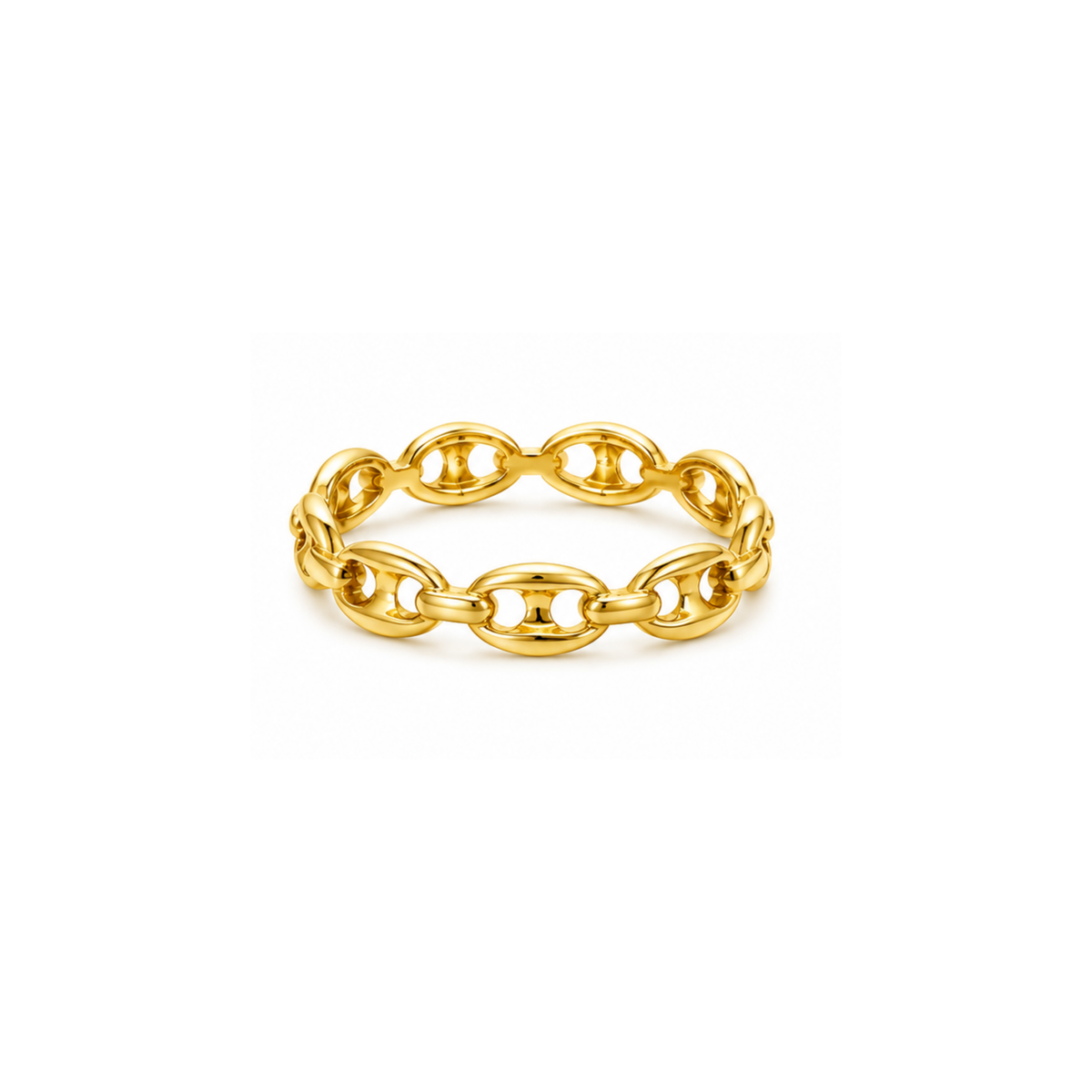 14K Yellow Gold Link Ring