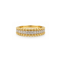 14K Yellow Gold Diamond Band Ring