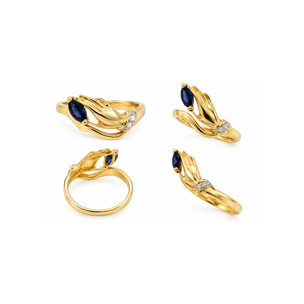 14K Yellow Gold Diamond Ring